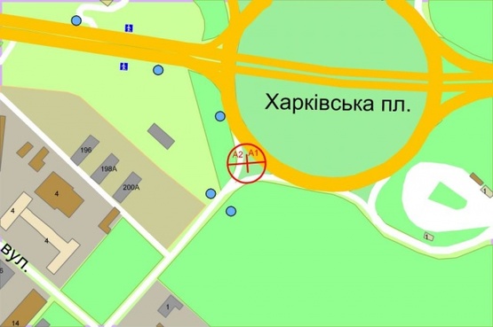 Схема рекламной плоскости по адресу Харьковская площадь / Коллекторная Схема рекламной плоскости по адресу Харьковская площадь / Коллекторная