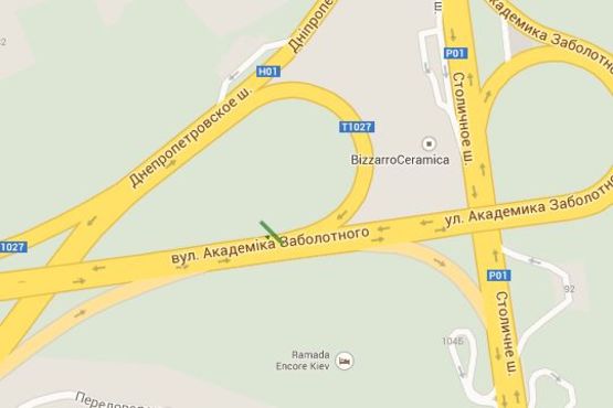 Схема рекламної площини за адресою Столичне шосе - Дніпропетровське шосе, - Заболотного Академіка вул. (в напр. з'їзда на Столичное шосе) Схема рекламної площини за адресою Столичне шосе - Дніпропетровське шосе, - Заболотного Академіка вул. (в напр. з'їзда на Столичное шосе)