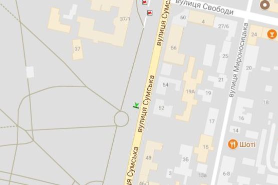 Схема рекламної площини за адресою Сумська вул., 35 (№4) (2) Схема рекламної площини за адресою Сумська вул., 35 (№4) (2)