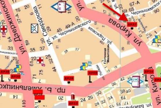 Схема рекламной плоскости по адресу ул. Героев Украины (Кирова)- ул.Костенко, 35 (Инструмент) Схема рекламной плоскости по адресу ул. Героев Украины (Кирова)- ул.Костенко, 35 (Инструмент)