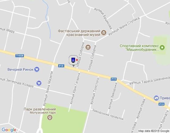 Схема рекламной плоскости по адресу г.Фастов,  ул. Соборная, Торговый центр Фастов Сити, м-н Фора,