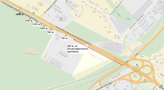 Схема рекламної площини за адресою Окружная дорога, 900 м до Жилянского моста Схема рекламної площини за адресою Окружная дорога, 900 м до Жилянского моста