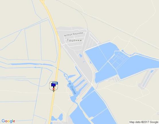 Схема рекламної площини за адресою За с.Таценки, перед м.Обухів; 41км+480 праворуч(Н-01 Київ-Знамянка)