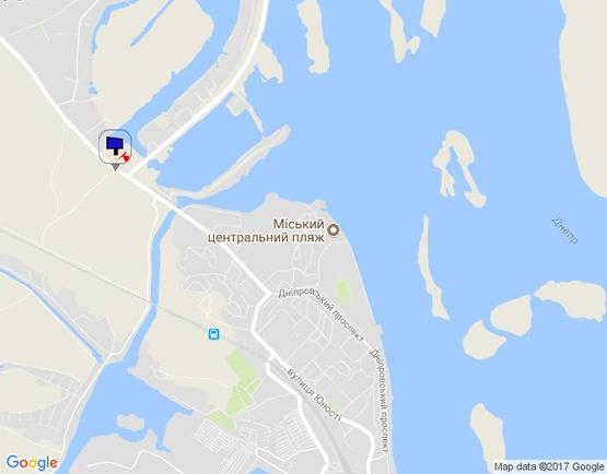 Схема рекламної площини за адресою В'їзд в Українку з Києва,  поворотом  на дамбу