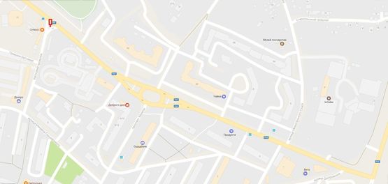 Схема рекламной плоскости по адресу Возле дома Шолуденко, 13-Б