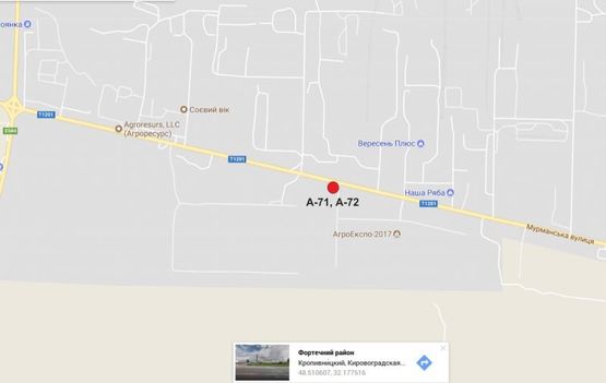 Схема рекламной плоскости по адресу ул. Эльворти (ул. Орджоникидзе)