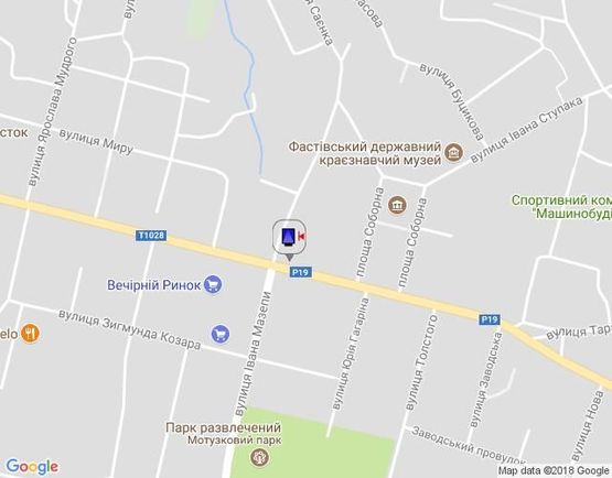 Схема рекламной плоскости по адресу г.Фастов, перекресток ул. Интернациональной и ул. Соборной Схема рекламной плоскости по адресу г.Фастов, перекресток ул. Интернациональной и ул. Соборной