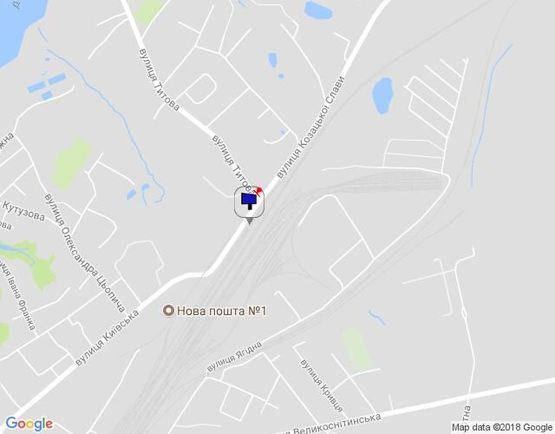 Схема рекламної площини за адресою г.Фастов,  ул.Кирова, 73