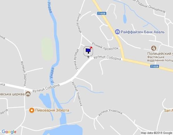 Схема рекламной плоскости по адресу ул. Соборная, 68, (центральная улица города)  к жилмассиву Заречье