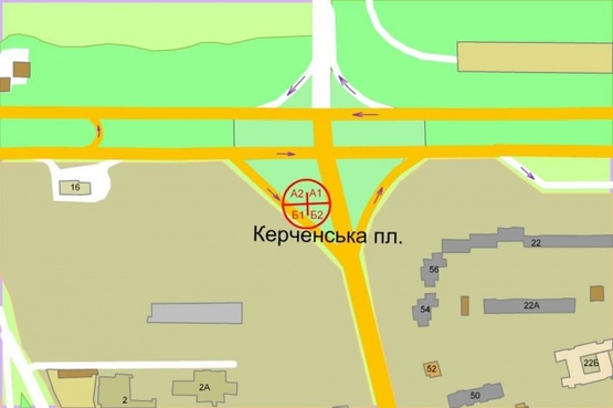 Схема рекламної площини за адресою Ватутина проспект / б-р Перова (разд.треуг.) Схема рекламної площини за адресою Ватутина проспект / б-р Перова (разд.треуг.)