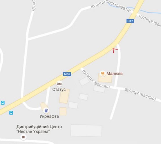 Схема рекламної площини за адресою Львів-Малехів, ресторан Малехів, з центру (верхній)