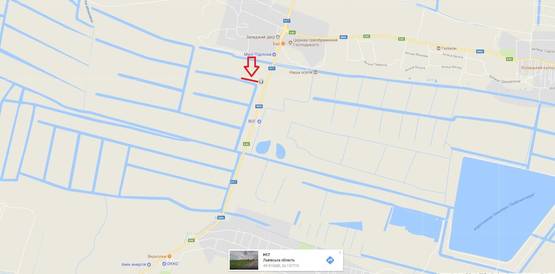 Схема рекламної площини за адресою Об'їзна М-06, Київ-Чоп, на виїзді з с.Малі Підліски в сторону Львова 2