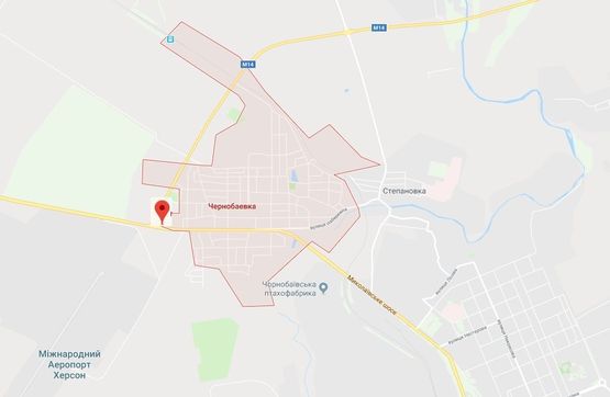 Схема рекламной плоскости по адресу с. Чорнобаївка/в'їзд №2 Схема рекламной плоскости по адресу с. Чорнобаївка/в'їзд №2