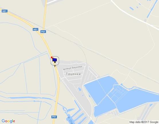 Схема рекламної площини за адресою Перед мостом через р. Стугна; с. Таценки; км. 40+530 праворуч (Н-01 Київ-Знамянка)