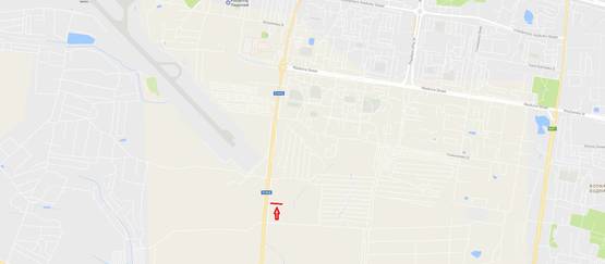 Схема рекламной плоскости по адресу Т-14-16 Львів-Пустомити-Мединичі, вул.Кульпарківська, біля заправки SOCAR в сторону ТРЦ Victoria Gardens (правий)