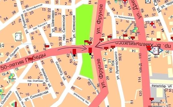 Схема рекламной плоскости по адресу пр-т. 50-летия Победы                     (пер. Балковский левый 2) Схема рекламной плоскости по адресу пр-т. 50-летия Победы                     (пер. Балковский левый 2)