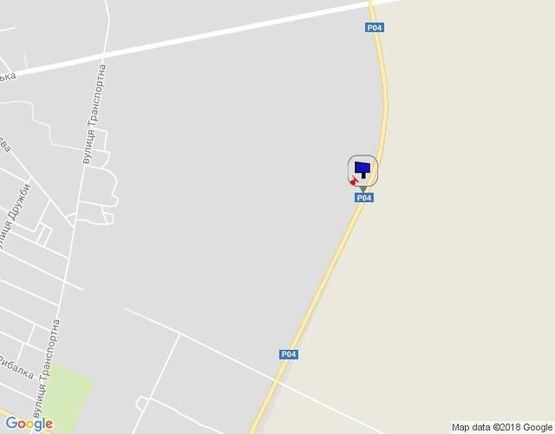 Схема рекламной плоскости по адресу г.Фастов Окружная дорога  между ул.Великоснитынская и ул.Якубовского. 700 м до перекрестка с ул.Великоснитынской