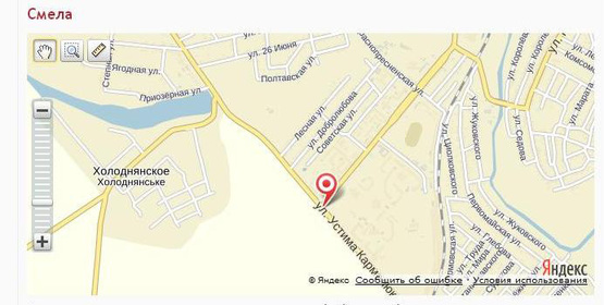 Схема рекламной плоскости по адресу вул. Кармелюка/ вул.Б.Хмельницького