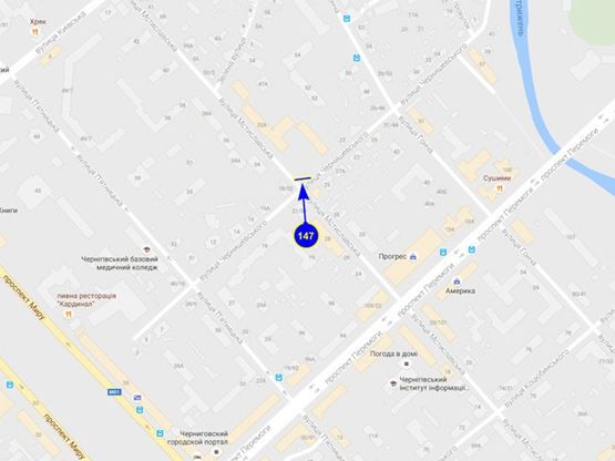 Схема рекламної площини за адресою ул. Мстиславская 22а х ул. Чернышевского Схема рекламної площини за адресою ул. Мстиславская 22а х ул. Чернышевского