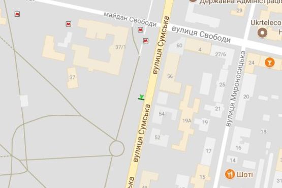 Схема рекламной плоскости по адресу Сумська вул., 37 (№1) (1) Схема рекламной плоскости по адресу Сумська вул., 37 (№1) (1)