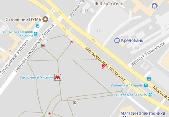 Схема рекламной плоскости по адресу Московский пр., 94