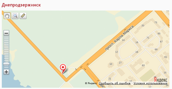 Схема рекламної площини за адресою Въезд  от с. Орлик Схема рекламної площини за адресою Въезд  от с. Орлик