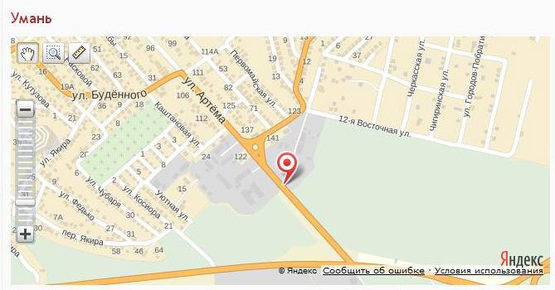 Схема рекламної площини за адресою ул. Артема (южный выезд из города)