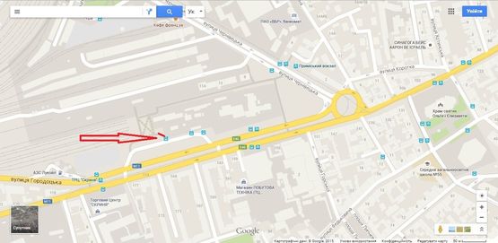 Схема рекламной плоскости по адресу вул. Городоцька (Приміський Вокзал) Схема рекламной плоскости по адресу вул. Городоцька (Приміський Вокзал)