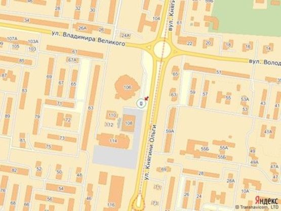 Схема рекламної площини за адресою вул.Кн.Ольги 106, Універмаг Львів Схема рекламної площини за адресою вул.Кн.Ольги 106, Універмаг Львів