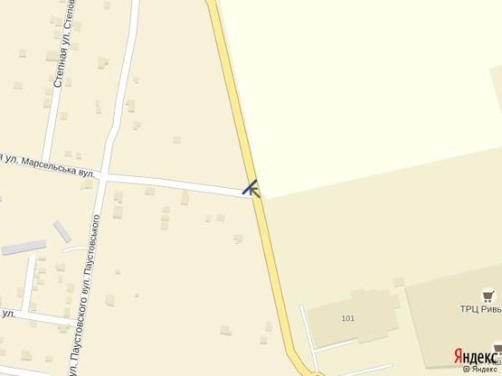 Схема рекламной плоскости по адресу Ривьера 3 Б в ст.ул.Заболотного (пос.Котовского)