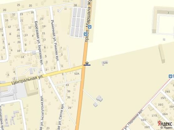 Схема рекламной плоскости по адресу Одесса-Черн-ка (МЕТРО 2) 1+800 ББ (2-й от дороги в стор. Черн-ки)