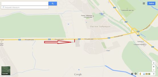 Схема рекламної площини за адресою Пасіки-Зубрецькі (АЗС ОККО) (правий)