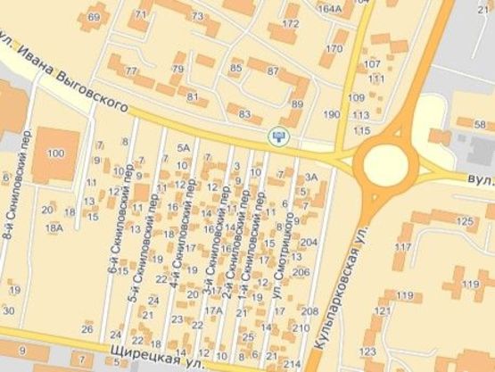 Схема рекламної площини за адресою вул.Виговського 89, до ринку Південний Схема рекламної площини за адресою вул.Виговського 89, до ринку Південний