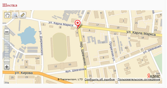 Схема рекламной плоскости по адресу пер. Шевченко, 9 (промрынок)