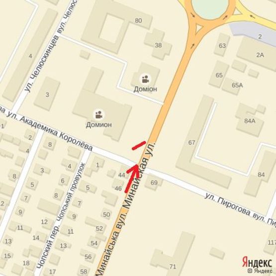 Схема рекламной плоскости по адресу вул.Минайська,42(близ Кінопалацу Доміон), в'їзд до міста з м.Чоп, напр.-центр Схема рекламной плоскости по адресу вул.Минайська,42(близ Кінопалацу Доміон), в'їзд до міста з м.Чоп, напр.-центр