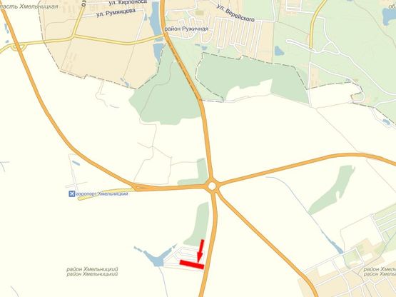 Схема рекламної площини за адресою Выезд на Каменец-Подольский, Черновцы, Метеостанция Схема рекламної площини за адресою Выезд на Каменец-Подольский, Черновцы, Метеостанция