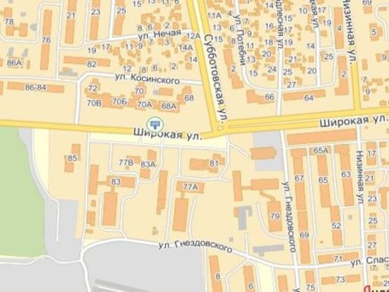 Схема рекламной плоскости по адресу вул.Широка 70, ТЦ Барвінок Схема рекламной плоскости по адресу вул.Широка 70, ТЦ Барвінок