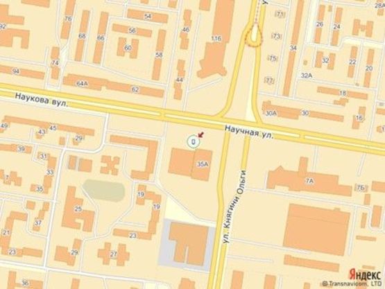 Схема рекламной плоскости по адресу вул.Наукова 35, маг.Ельдорадо, 1 лівий Схема рекламной плоскости по адресу вул.Наукова 35, маг.Ельдорадо, 1 лівий