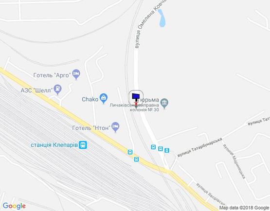 Схема рекламної площини за адресою вул. Винниця Схема рекламної площини за адресою вул. Винниця