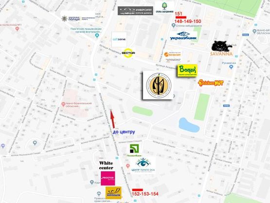 Схема рекламної площини за адресою Коновальця ринок ПРИЗМА (А)