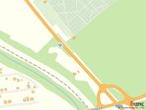 Схема рекламной плоскости по адресу вул.Зелена, виїзд зі Львова, навпроти кладовища