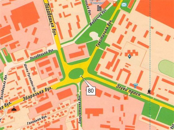 Схема рекламной плоскости по адресу вул. Збаразька-Злуки(кiльце) Схема рекламной плоскости по адресу вул. Збаразька-Злуки(кiльце)