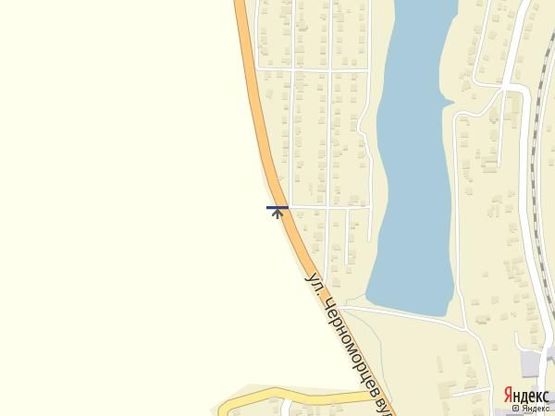 Схема рекламной плоскости по адресу Сухой лиман 4+200 Б (выезд с Сух. Лимана в стор. 7км.)