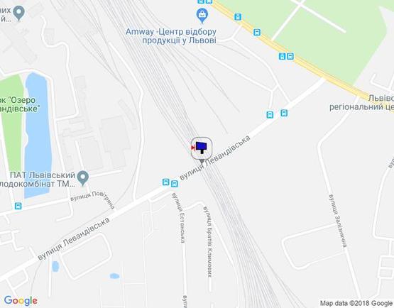 Схема рекламної площини за адресою Левандівська вул.