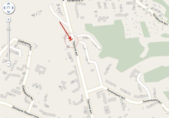 Схема рекламної площини за адресою вул. Пасічна 89 Схема рекламної площини за адресою вул. Пасічна 89