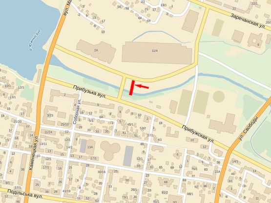 Схема рекламной плоскости по адресу Заречанская ул., 11, возле супермаркета "Епицентр", "Таврия", №2