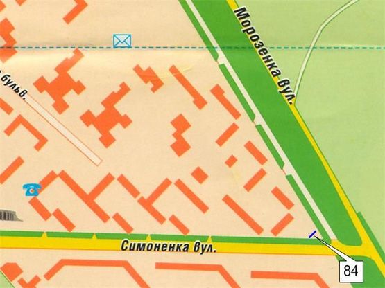 Схема рекламной плоскости по адресу вул. Симоненка,7(аптека) Схема рекламной плоскости по адресу вул. Симоненка,7(аптека)