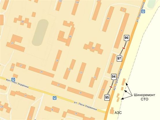 Схема рекламної площини за адресою Протасевича (вiд вул.Ст.Бандери) Схема рекламної площини за адресою Протасевича (вiд вул.Ст.Бандери)