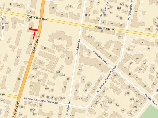 Схема рекламной плоскости по адресу Каменецкая ул., возле ТЦ "Лыбидь Плаза"