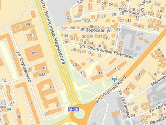 Схема рекламной плоскости по адресу вул.Липинського 11, з центру Схема рекламной плоскости по адресу вул.Липинського 11, з центру